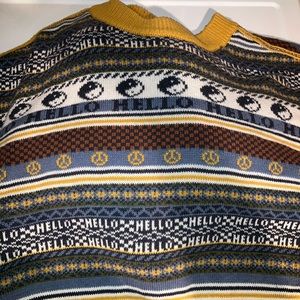 Urban Outfitters BDG Hello Yin Yang Puff Sleeve Cropped Sweater!